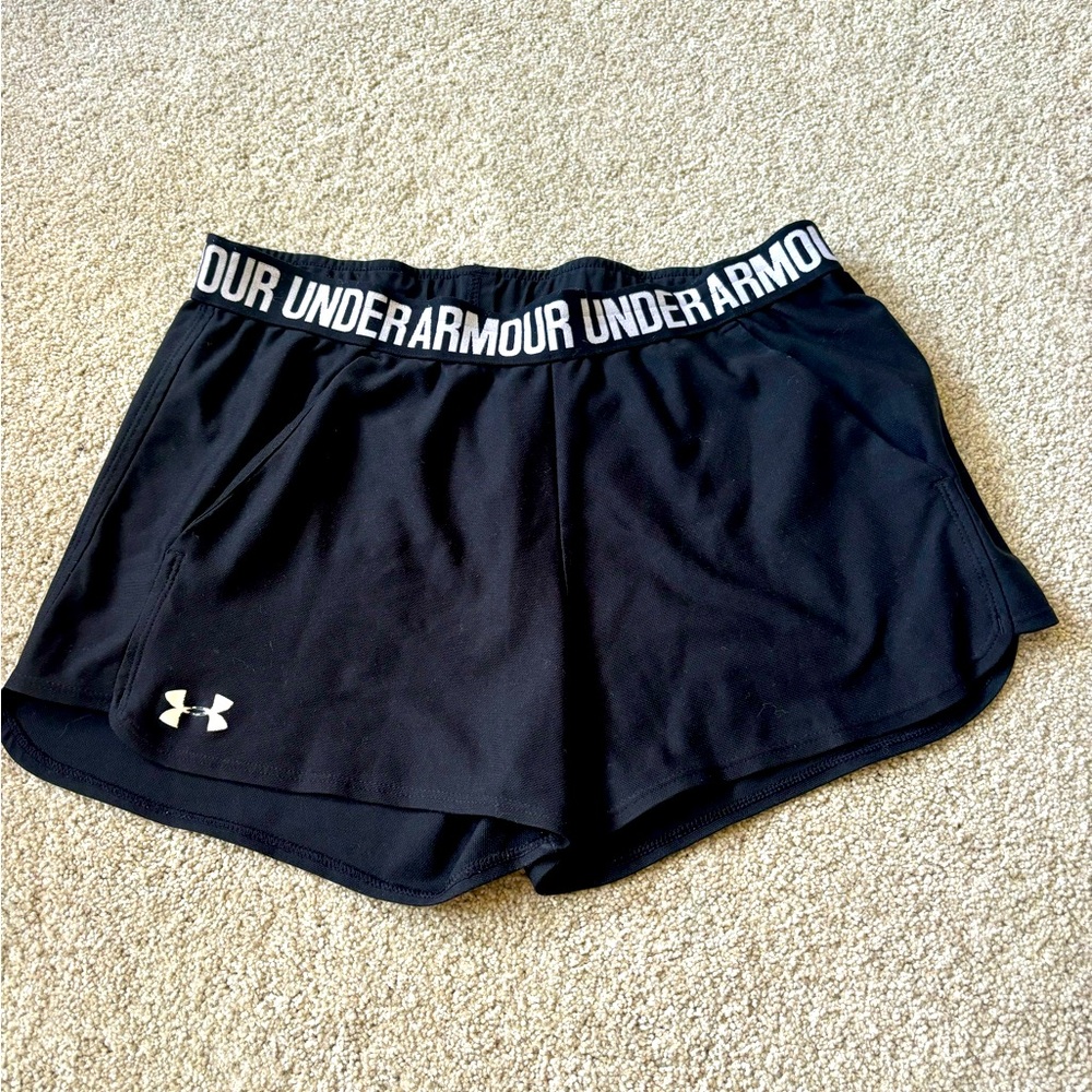 Under armor black sport shorts